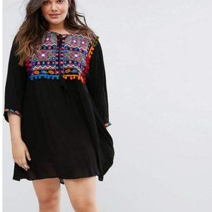 NWOT Alice & You Embroidered Black Dress Size 22